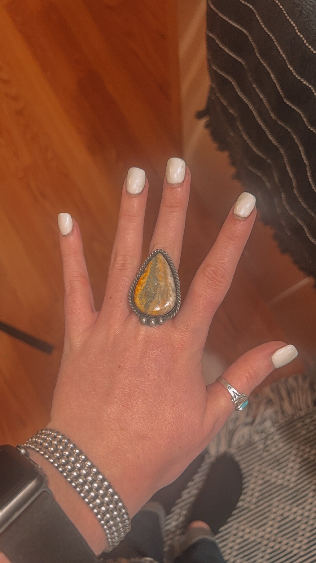 You Pick Size: Bumble Bee Jasper Ring